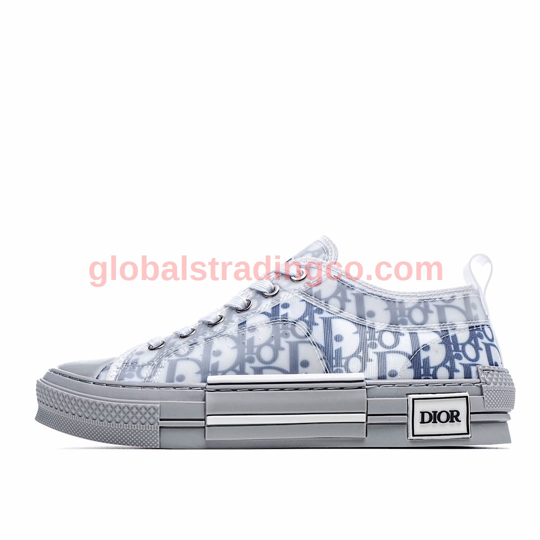 Dior B23 Oblique Slip-on Low Top Sneakers Sheer Print Sneakers